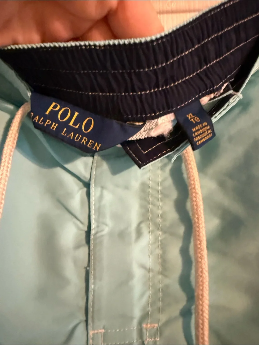 Polo Ralph Lauren Men’s Swim Trunks XL Aqua Blue Cargo Board Shorts